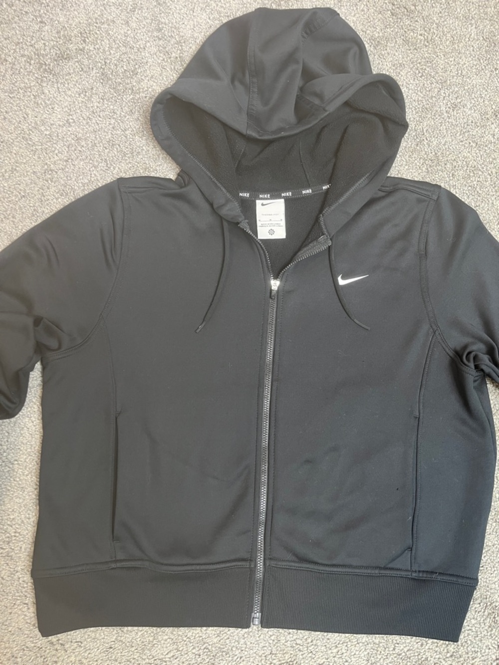 Nike Therma-fit Zip Up Hoodie Jacket with Thumbholes Size Medium